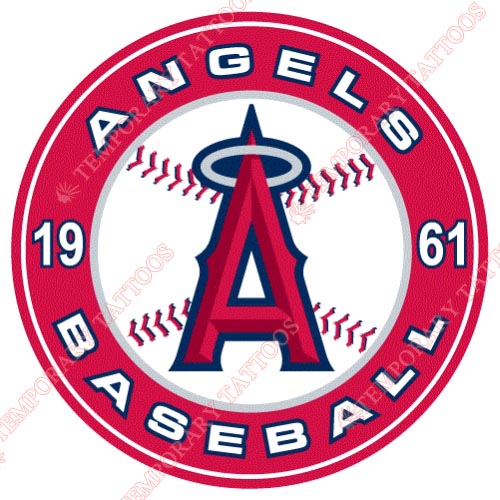 Los Angeles Angels of Anaheim Customize Temporary Tattoos Stickers NO.1637